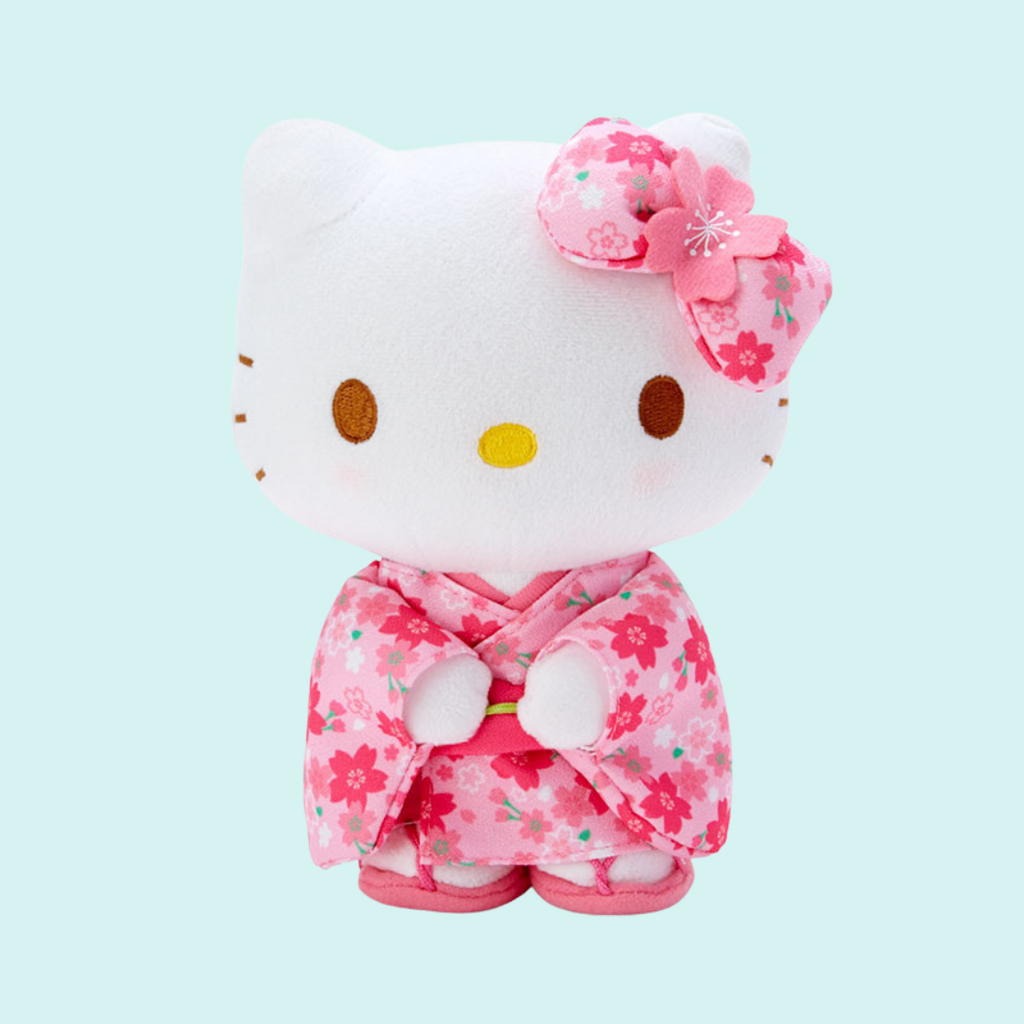 Hello Kitty Sakura Kimono Drawstring Pouch